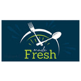 Hubert 67398 - Magnetic Sign, "made Fresh", 49"L X 26"H