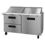 Hoshizaki SR60B-24MD2 - Steelheart Series Mega Top Refrigerator, Two-section, 60"W