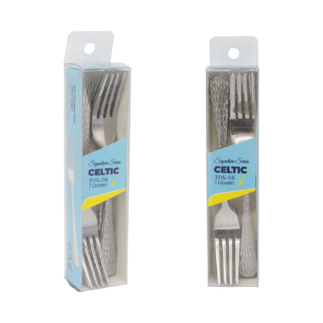 CAC China 3115-06 Celtic CPK Salad Fork 7"L Heavy Weight