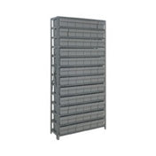 Quantum 1875-602_GRAY - Shelving Unit, 18"D X 36"L X 75"H, Heavy Duty