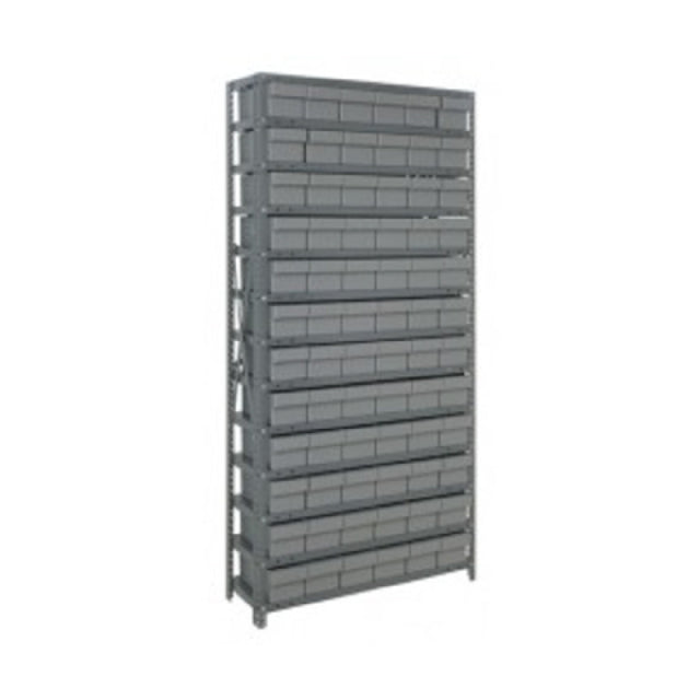 Quantum 1875-602_GRAY - Shelving Unit, 18"D X 36"L X 75"H, Heavy Duty