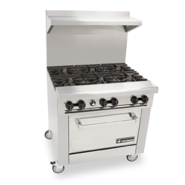 Venancio R722ST-48B24G Restaurant Range Gas 72"W