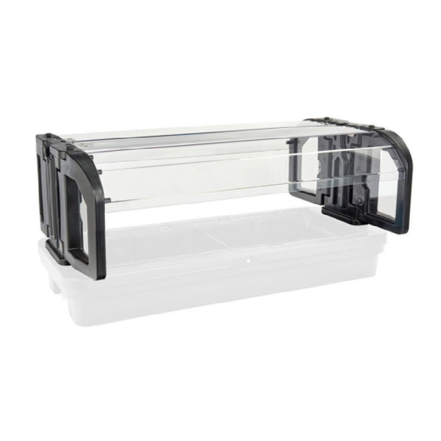 Cambro 5TTSG110 - Tabletop Sneeze Guard Assembly, 62-1/2"W X 39"D X 22-1/2"H, Flip-up Sneeze Guards With Protective End Panels