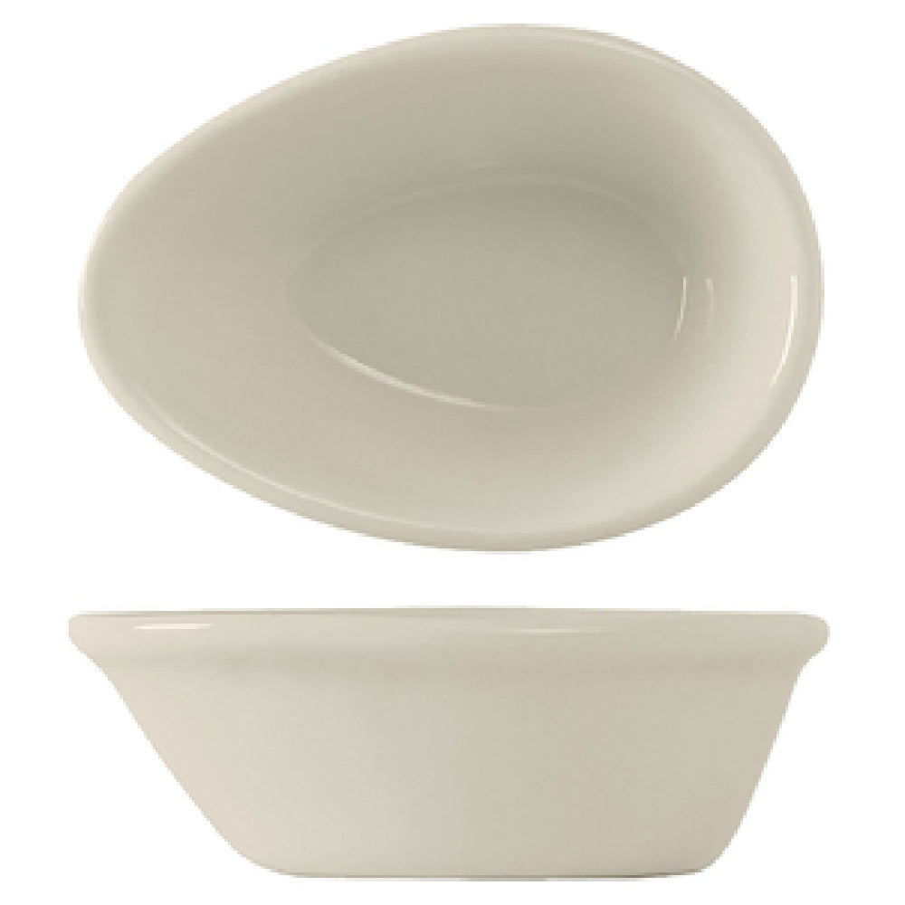 Tuxton BEX-025A Ramekin 2-1/2 Oz. 3-3/4" X 2-5/8" X 1-1/4"H