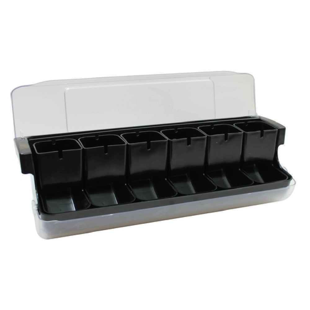 TableCraft Products BCD6000BK - Cash & Carry First In First Out Garnish Station, 20-1/8" X 6-3/4" X 6-1/2"