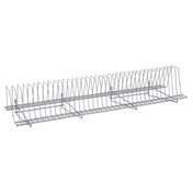 Metro TDR48K4 SmartWall Tray Drying Rack 48"W Metroseal Gray Epoxy-coated Corrosion-resistant Finish With Microban® Antimicrobial Protection