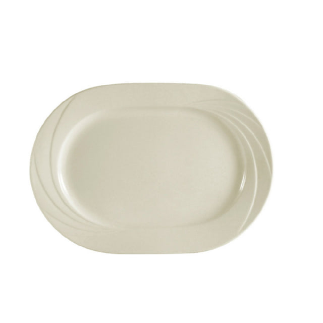 CAC China GAD-94 Garden State Platter 14"L X 10"W X 1-3/8"H Oblong