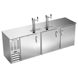 Beverage Air DDN94HC-S - Draft Beer Cooler, 94"W X 26-3/8"D X 49-5/16"H, 27.191 Cu. Ft.