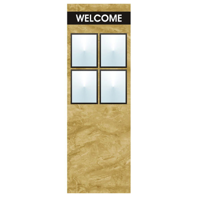 Hubert 72303 - Menu Board, 8-pocket, Floor Stand