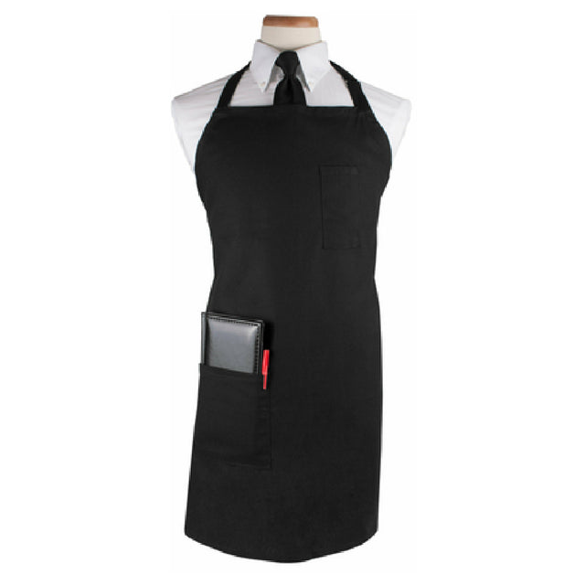 John Ritzenthaler Company CL2PBIABK-1 Chef Revival® Bib Apron 32" X 32-1/2" Long 11-1/2" Neckline