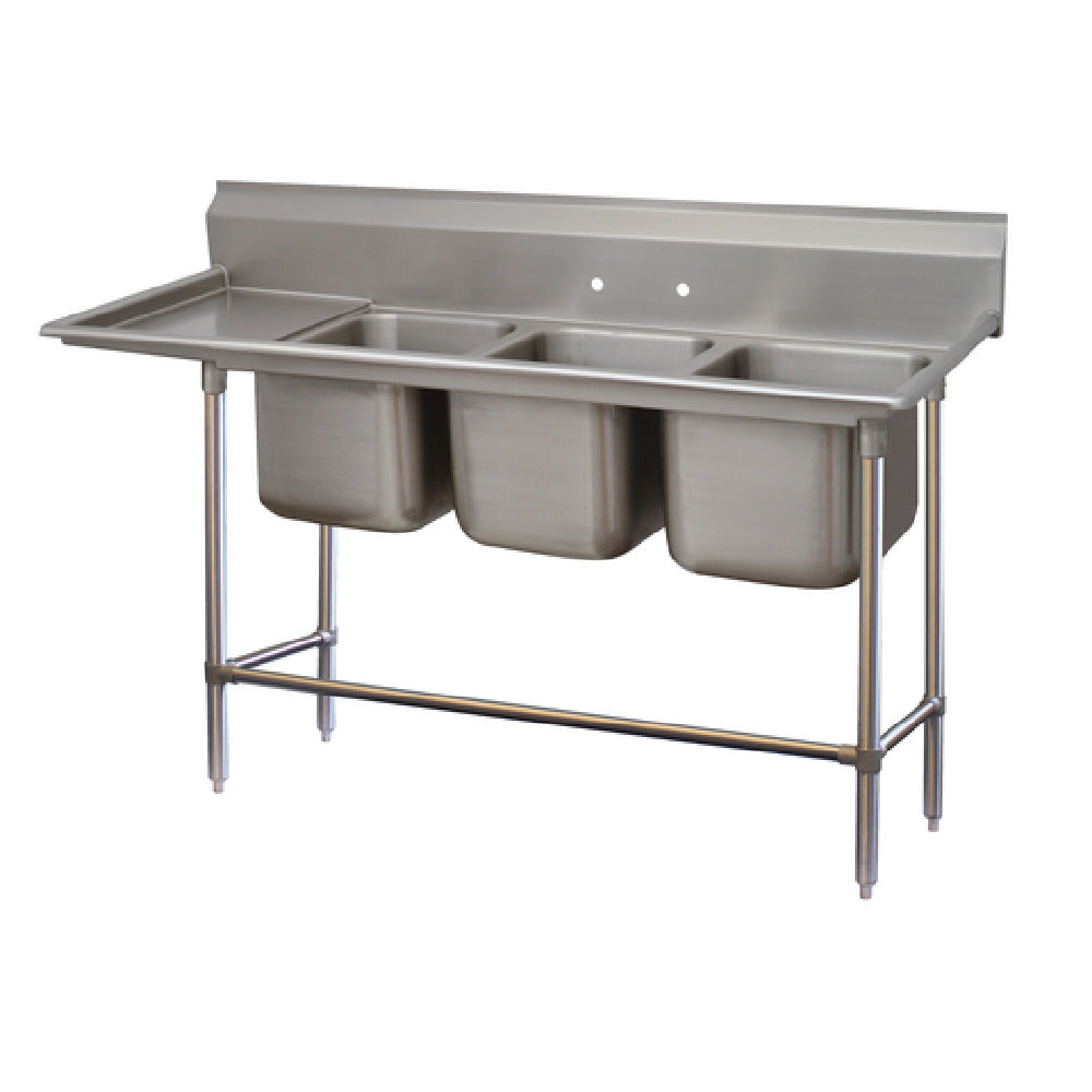 Advance Tabco 94-63-54-24L Regaline Sink 3-compartment With Left-hand Drainboard