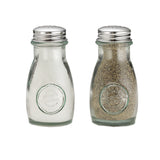 TableCraft Products 6618 - Authentic Collection™ Shaker Set, (2) 4 Oz. Recycled Green Tint Glass Jars (dishwasher Safe)