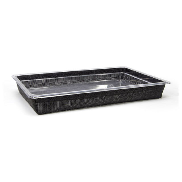 FOH BHO132BKV21 Full Size Metroweave Housing/Pan Set Shallow Random Weave Black