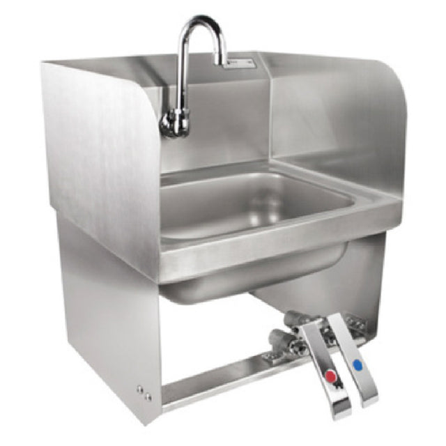 John Boos PBHS-W-1410-KV2MB-SS-X Pro-Bowl Hand Sink Wall Mount 14"W X 10" Front-to-back X 5" Deep Bowl