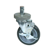 John Boos CASWS05-4-X Stem Caster 5" Diameter With Bumpers (4)