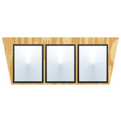Hubert 19294 - Menu Board, 3-pocket, Wall-mount
