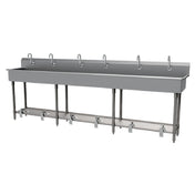 Advance Tabco FS-FM-120FV Multiwash Hand Sink Splash Mount Faucet Provision With Toe-operated Push Valve