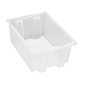 Quantum SNT200CLCS - Stack And Nest Tote, 19-1/2"W X 13-1/2"D X 8"H, Heavy Duty