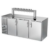 Beverage Air DD94HC-1-S-12T - Draft Beer Cooler, 95"W, 29"D