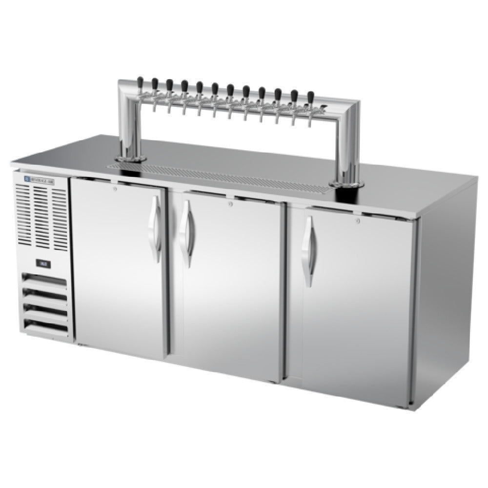 Beverage Air DD78HC-1-S-12T - Draft Beer Cooler, 79"W, 28-3/16"D