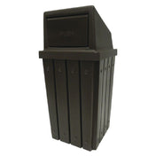 Hubert 84454 - Trash Receptacle, 32 Gallon, 18-1/4" X 18-1/4" X 29"H