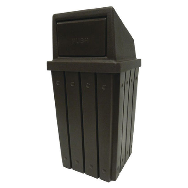 Hubert 84454 - Trash Receptacle, 32 Gallon, 18-1/4" X 18-1/4" X 29"H