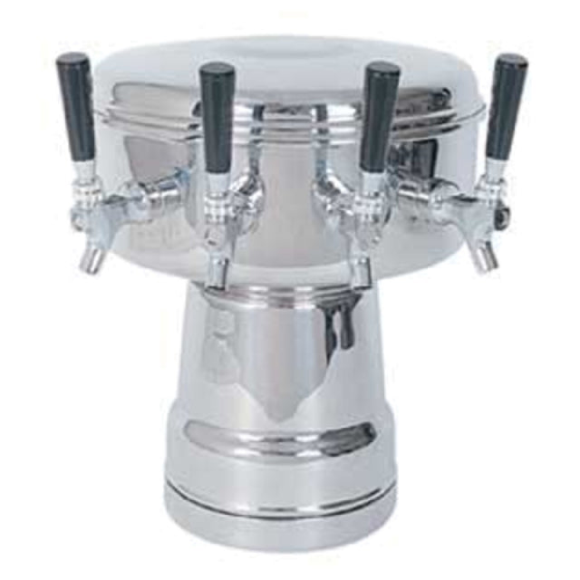 Micro Matic MTB-4PSSKR Mushroom Draft Beer Tower Countertop 12" Dia. X 15-5/16"H