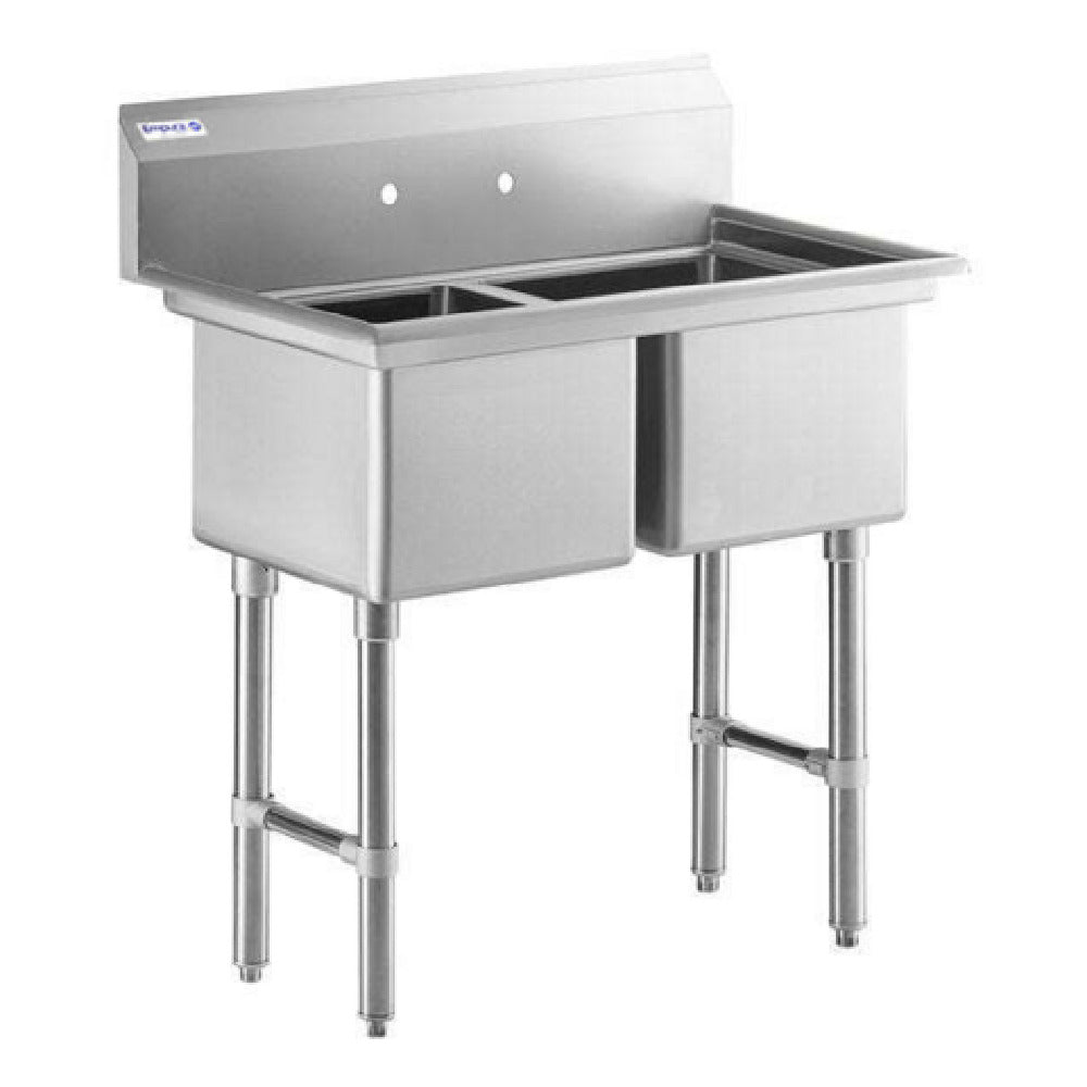 Empura EHD21818 - Sink, 43"W X 23.5"D X 44.25"H, (2) Compartment