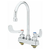 T&S Brass B-1141-04-CR Workboard Mixing Faucet 4" Deck Mount Mixing Faucet With Chrome Plated Brass Body