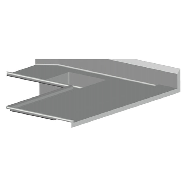 SPG DTO-16 - Universal Stainless Landing Ledge, Per Linear Foot
