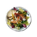 Bon Chef 1050BLK Scalloped Plate 8" Aluminum With Ceramic-look Coating