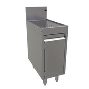 Glastender DBCB-12 Underbar Drainboard Cabinet Base With Hinged Door 12"W X 24"D