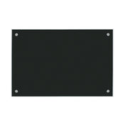 Aarco 6BKGB2436NT Glass Markerboard 24" X 36" Includes Classic Satin Finish Mounting Stand-offs