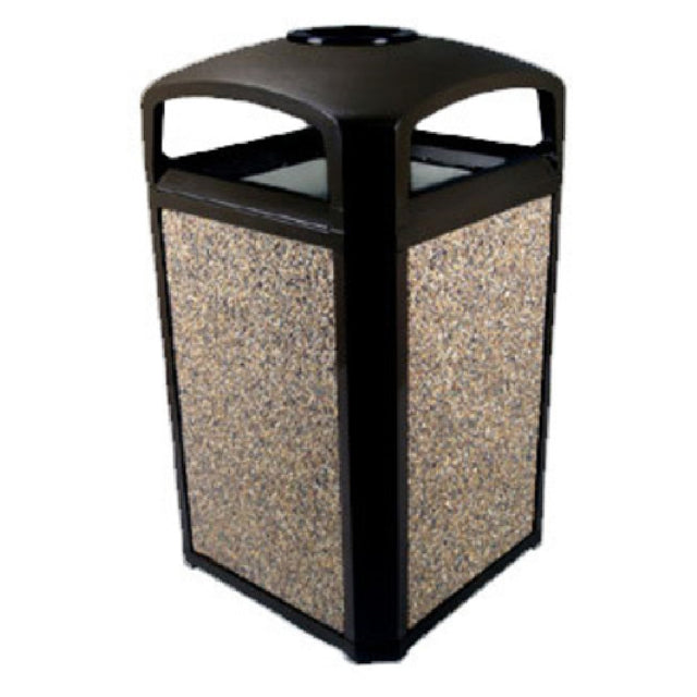 Rubbermaid FG397501BLA Landmark Series® Classic Container 50 Gallon 26" Square X 46-1/2"H