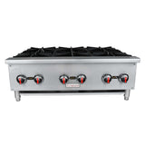Empura EHP-6 - Standard Duty Gas Hot Plate, 35.6"W X 28.5"D X 13.7"H, With 12" X 12" Cast Iron Top Grates