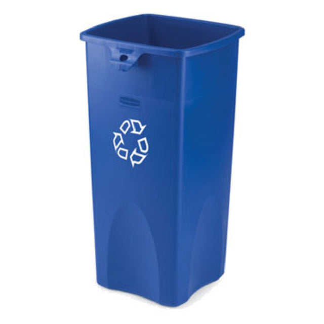 Rubbermaid FG356973BLUE Untouchable® Recycling Container 23 Gallon Square