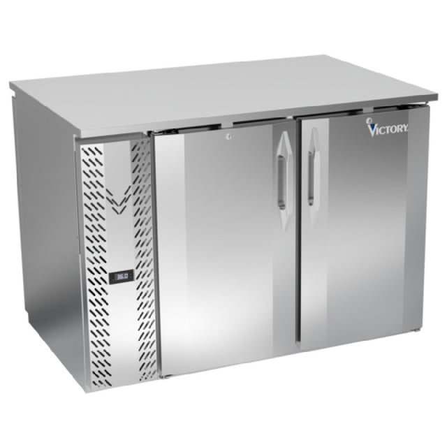 Victory VBB48HC-PT-S - Pass-Thru Back Bar Refrigerator, Two-section, 48"W X 33-9/16"D X 34"H