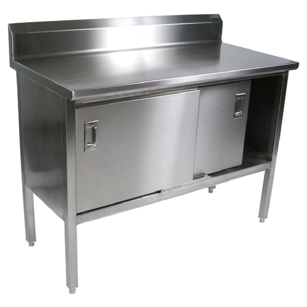 John Boos EBSS4R5-2436 Work Table Cabinet Base With Sliding Doors 36"W X 24"D
