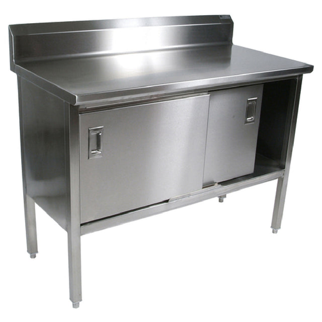 John Boos EBSS4R5-30108 Work Table Cabinet Base With Sliding Doors 108"W X 30"D