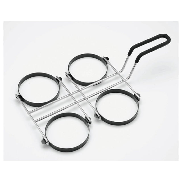 Hubert 34392 - Egg Cooking Ring, (4) 3-7/8" Dia. Egg Capacity, 10" X 10" X 1/2"H Platform