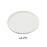 Yanco CA-212 Cambria Dinner Plate 12" Dia. X 1"H Porcelain With Aluminum