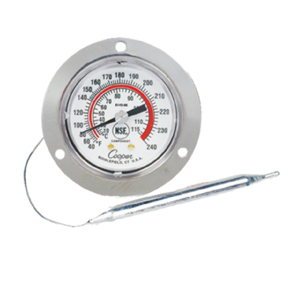 Cooper Atkins 6142-06-3 Thermometer Dual Scale Dial 2" Panel Type