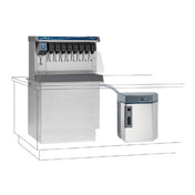 Follett HMD1410NVS Horizon Elite™ Micro Chewblet™ Ice Machine With RIDE® Remote Ice Delivery Equipment