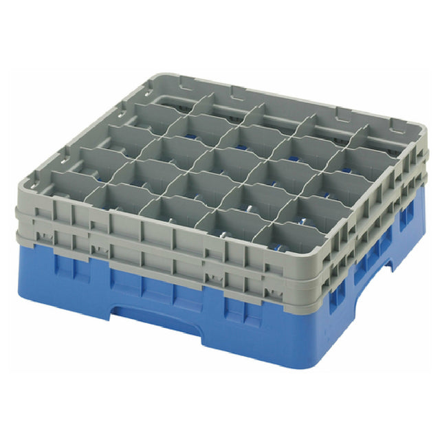 Cambro 25S534168 Camrack® Glass Rack With (2) Soft Gray Extenders Full Size