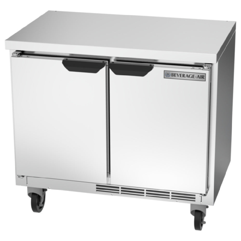 Beverage Air WTR34HC-FLT Worktop Refrigerator Two-section 34"W