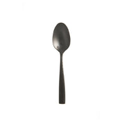 Fortessa 1.6B.102.FC.011 Lucca Faceted Brushed Black Dessert/Oval Soup Spoon 7.1" (18.1cm)