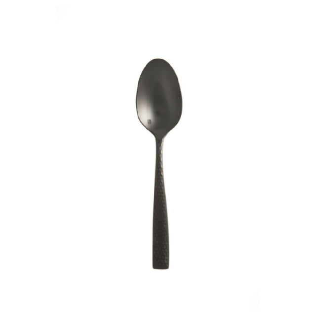 Fortessa 1.6B.102.FC.011 Lucca Faceted Brushed Black Dessert/Oval Soup Spoon 7.1" (18.1cm)