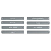 FOH ACF009GYT88 Promotional Pricing May Be Available! Contact Your FOH® Sales Representative For Details! Drinkwise® Salad Dressing Carafe Labels Set