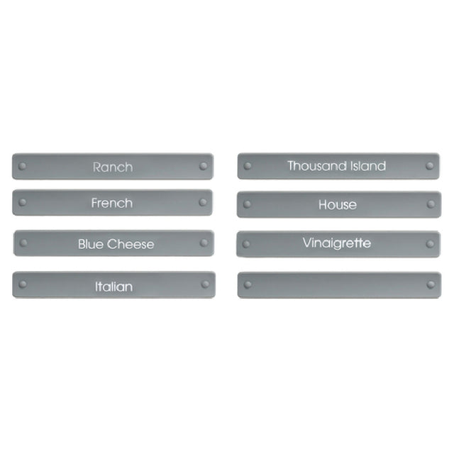 FOH ACF009GYT88 Promotional Pricing May Be Available! Contact Your FOH® Sales Representative For Details! Drinkwise® Salad Dressing Carafe Labels Set