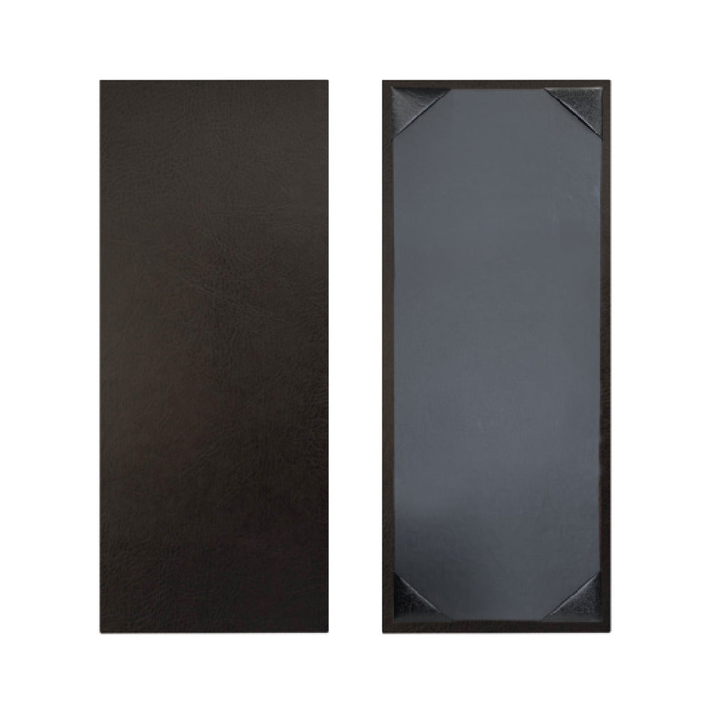 Risch TAM-1V 4.25X11 Tamarac Padded Light-grain Faux-leather Menu Cover (specify Color)